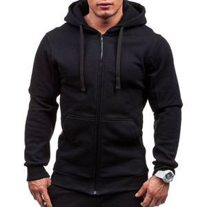 Sweat à capuche en coton polaire de haute qualité avec fermeture éclair, sweat à capuche imprimé bouffant brodé avec logo personnalisé Sweats à capuche personnalisés pour hommes - Product Image 2