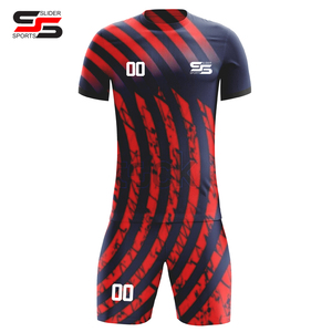 100% conjunto de poliéster uniformes de fútbol sublimados de Sialkot Pakistán uniforme de fútbol chándal de fútbol ropa de fútbol - Product Image 1