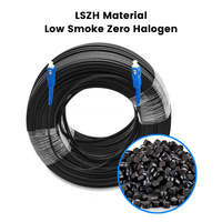 Cordon de raccordement de couleur noire câble Patchcord SC-APC FTTH câble de raccordement cordon de raccordement SC-SC 3m G657a2 cordon de raccordement à fibre optique