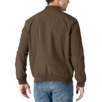 Services OEM professionnels, design tendance, veste bomber de qualité supérieure à col long et fin pour hommes