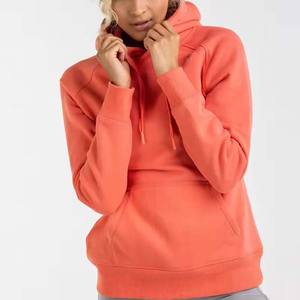 Sweat-shirt à capuche en laine ample de base pour femmes de qualité supérieure, sweat-shirt uni à manches longues, sweat-shirt personnalisé avec logo brodé - Product Image 1