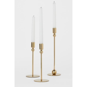 Lot de 3 bougeoirs design vintage couleur noire bougeoirs de luxe qualité métal bougeoir monde indien métal - Product Image 6