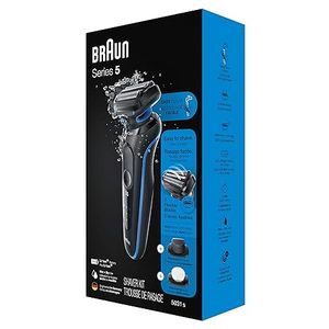 Braun Series 5 5031s เครื่องโกนหนวดไฟฟ้าพร้อมทริมเมอร์แม่นยําและแปรงทําความสะอาด Wet & Dry เครื่องโกนหนวดฟอยล์ไร้สาย สีน้ําเงิน - Product Image 2
