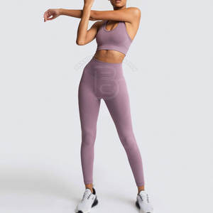 Conjunto de Yoga Personalizado de Alta Calidad para Mujer, Ropa Deportiva Ajustada de Moda, MOQ Bajo - Product Image 2