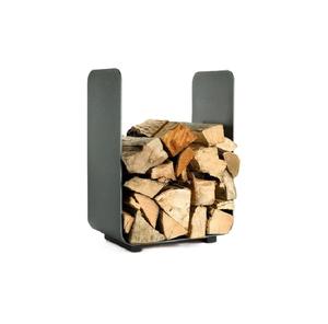 Best Selling Firewood <b>Rack</b> in Rusted Metal Ideal for Stylish Indoor Outdoor Wood Holder & Tabletop Accessories - Product Image 1