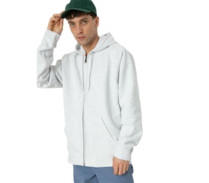 Vêtements de rue OEM de haute qualité: sweats à capuche zippés respirants 100% coton avec logo et design personnalisés, fermeture éclair complète pour hommes - Product Image 1
