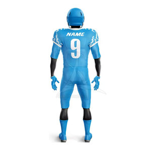 Uniforme de Fútbol Americano de Manga Corta, Transpirable, Talla Grande, con MOQ Bajo, Material 100% Poliéster, Diseñado para Juegos - Product Image 3