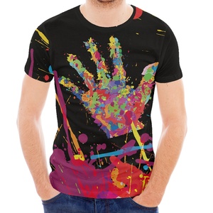 Camisetas lisas personalizadas Camiseta de ropa de calle gráfica para hombre Camiseta de algodón en blanco con logotipo OEM - Product Image 2