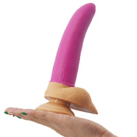Dildo en silicone de 20 cm, texture réaliste, forme de trompe d'éléphant, plug anal confortable, jouet imperméable, 335 g, jouet sexuel pour adultes