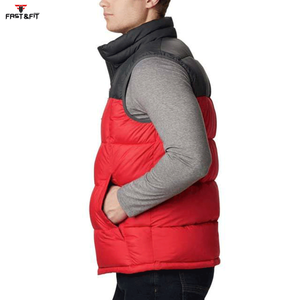 Gilet d'hiver d'extérieur coupe-vent respirant, veste sans manches décontractée à capuche et coupe-vent - Product Image 4