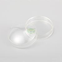 Boîte en plastique transparente de petit récipient rond de qualité alimentaire de logo personnalisé pour l'emballage parfumé de thé de fleur de rose
