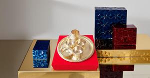 Juego de cena de latón martillado de 7 piezas con cuenco Thali duradero, plato de vidrio, cuchara para el hogar, restaurante, Hotel, incluye embalaje de regalo - Product Image 4