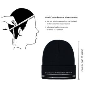 Bonnet d'hiver unisexe en laine mérinos côtelée avec logo personnalisé Casquette de baseball classique pour adultes Style sportif pour hommes et femmes - Product Image 3