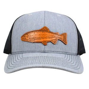 Haute qualité 6 panneaux structuré maille chapeau personnalisé en cuir Logo blanc Snapback casquette pour la pêche en plein air activités Richard 112 casquette - Product Image 1