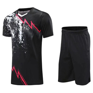 Ensemble de Tenue de Tennis Personnalisée pour Hommes Respirant Anti-UV Séchage Rapide Polyester Spandex Haute Qualité OEM Vente en Gros - Product Image 3