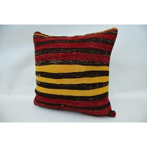 Multicolor Kilim Patchwork Wool Pillow 16x16 Inch Luxury Decorative Cushion Vintage <b>Fluffy</b> Leaves Pattern Portable <b>Bedding</b> - Product Image 3