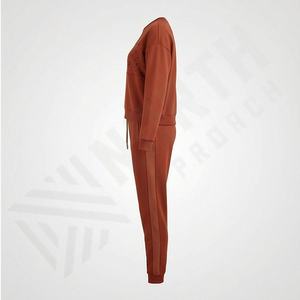 Ensemble de survêtement décontracté personnalisé avec logo pour hommes et femmes, respirant, léger, 100% polyester, avec sweat-shirt à capuche et pantalon de survêtement - Product Image 3