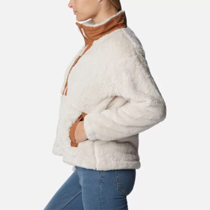 Pull-over en polaire Sherpa pour femmes, veste d'hiver chaude à demi-fermeture éclair, vêtements d'extérieur confortables et amples, sweat-shirt à manches longues. - Product Image 5