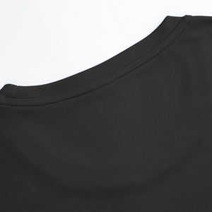 Vente en gros de T-shirt athlétique à séchage rapide pour hommes 100% T-shirt de marathon de sport de fitness en polyester T-shirt imprimé de logo personnalisé pour hommes - Product Image 3