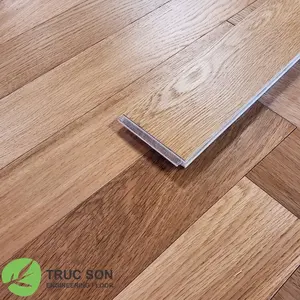 Fournisseur vietnamien de qualité supérieure meilleure vente, plancher d'ingénierie d'intérieur raisonnable, bon plancher en bois dur de chêne blanc, prix bon marché