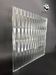 Tấm kính cường lực an toàn 4mm-10mm với hoa văn có rãnh cho trang trí công nghiệp Vách ngăn phòng tắm và cửa ra vào - Product Image 6