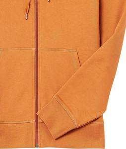Wholesale <b>Orange</b> <b>Men's</b> Full Zip <b>Hoodies</b> Versatile Thermal Zippered Casual Wear Durable Stylish Print OEM Service Available - Product Image 4