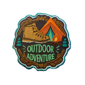 สวัสดี-SUNSHINE-ปัก-แพทช์จดหมายรอบป้ายแคมป์ปิ้งเย็บปักถักร้อยแพทช์เหล็กบนแพทช์สําหรับเสื้อผ้า - Product Image 6