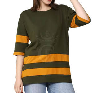 Venta al por mayor camiseta mujer 100% algodón cuello redondo personalizado OEM logotipo personalizado Color diseño mujer camiseta - Product Image 1