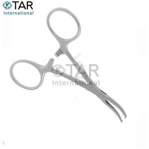 Micro pince à artère anti-moustiques incurvée 1x2 dents 10.0cm pince hémostatique chirurgicale en acier inoxydable Micro pince Medic Instruments - Product Image 3