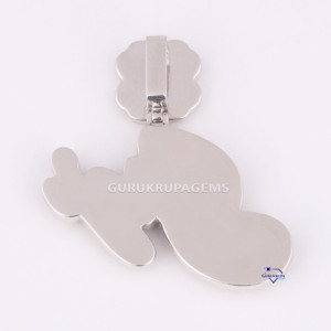 Hip Hop Diamant 14KT Or Deux Tons Bijoux Glacé Pendentif Personnalisé VVS Clarté Lab Grown Diamant IGI Certifié - Product Image 6