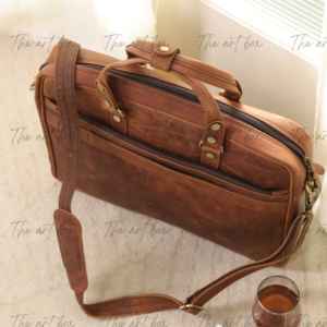 Funda para Portátil de Cuero Genuino Personalizada con Logotipo, de 12/13/14/15/15.6 Pulgadas, Duradera, Ligera, Portátil, Impermeable, Estilo Coreano Simple - Product Image 4