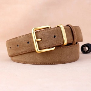 Ceinture en daim de vachette Vintage en cuir ceinture pour femmes haut de gamme sentiment jean givré ceinture en cuir pour dame 3.3CM de large - Product Image 5