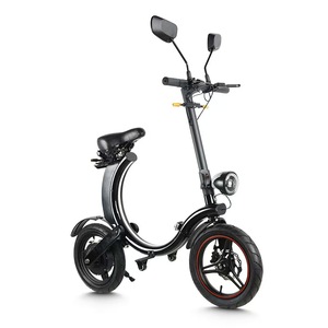 Vélo électrique pliable 14 pouces avec cadre en aluminium - Conception ultra-légère et portable pour hommes/femmes - Batterie lithium-ion dissimulée - Moteur sans balais 250W - Product Image 2