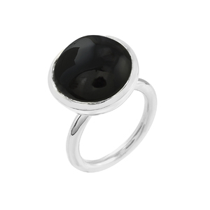 Bague en argent sterling 925 pour homme Onyx noir Design classique pour mariage anniversaire fête populaire nouveau cadeau bijoux - Product Image 1