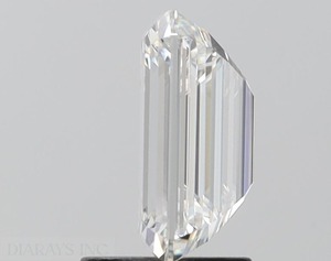 Diamante Suelto Cultivado en Laboratorio con Corte Esmeralda de 5.00 Ct, Certificado IGI, Color E, Claridad VVS-VS, Diamante CVD Dvars para Joyería - Product Image 2
