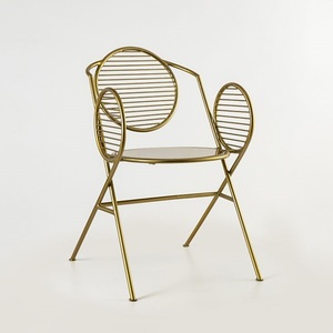 Chaise résistante de fil de fer pour la chaise empilable de café de restaurant de jardin - Product Image 3