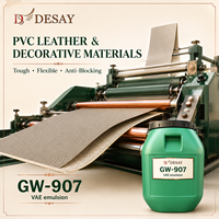 Liant latex VAE à base d'eau GW-907 pour panneaux décoratifs, cuir PVC et revêtements muraux intérieurs