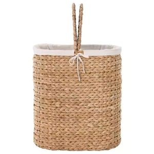 Cesta de Jacinto de Agua de Fibra Natural, Ecológica y Ligera para Almacenamiento en Sala de Estar y Resorts, Cestas de Lavandería Hechas a Mano - Product Image 3