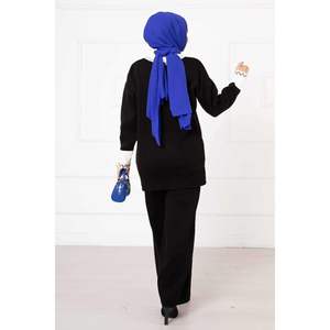 Ensemble short noir 2 pièces avec nœud détaillé Taille XS Formelle/Décontractée avec longueur au-dessus du genou pour les saisons d'été et d'automne - Product Image 4