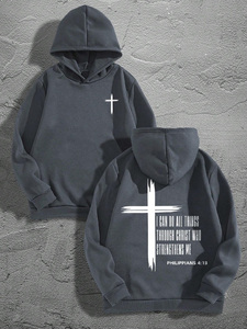 Sudaderas con capucha térmicas OEM para hombre Sudaderas con capucha con serigrafía personalizada Sudaderas con capucha extragrandes de alta calidad para hombre - Product Image 6