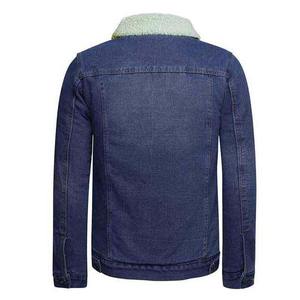 Veste en jean pour homme en coton 100% avec logo personnalisé, style vintage, respirante, en vente - Product Image 6