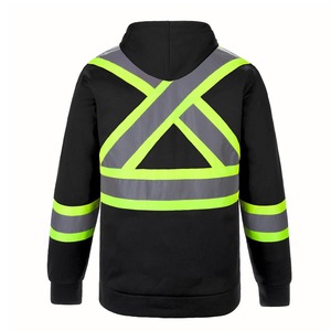 Vêtements de sécurité réfléchissants à haute visibilité, veste d'hiver pour agent de sécurité, sweat à capuche haute visibilité pour homme, sweat à capuche de sécurité, vêtements de travail, construction - Product Image 2