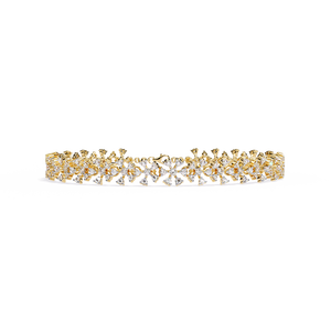 Fabulous 18K <b>Gold</b> Lab Grown Diamond Bracelet & <b>Bangle</b> - Product Image 4