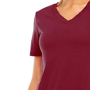 T-shirt pour femmes en coton premium, tissu écologique, vêtements durables, respirant, essentiel pour l'été, extensible, confortable, design doux - Product Image 5