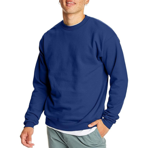 Sweat-shirt à col rond en polaire EcoSmart pour homme, 100% coton, ensemble de sport décontracté tendance, hiver, 330g - Product Image 6