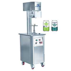 Aggraffatrice semiautomatica per lattine di birra in alluminio in acciaio inossidabile Levapack 750W/sigillatrice per lattine - Product Image 1