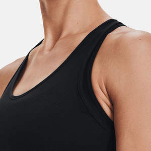 Camiseta sin mangas de algodón acanalado para mujer, ajustada, informal, estilo racerback, para gimnasio. - Product Image 4