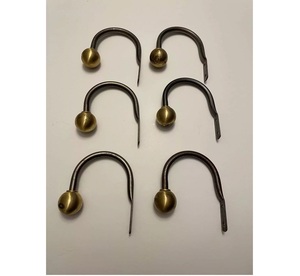 Bonne Qualité Golden Flower Design En Laiton Antique Mur Décor Rideau Retenue Monté En Métal Draperie Crochet pour Porte Fenêtre Traitement - Product Image 4