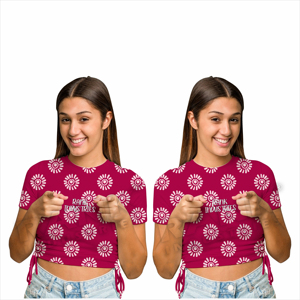 Stylish <b>Fit</b> Women <b>Crop</b> Top <b>T</b>-<b>Shirts</b> Casual Fashion Wear Slim <b>Fit</b> Women <b>Crop</b> Top <b>T</b>-<b>Shirts</b> For Sale - Product Image 3