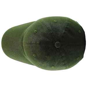 Gorra de camionero de algodón verde Visera encerada Causal Perfil bajo Sombrero de papá liso Gorras de béisbol al aire libre Alta calidad Cómodo OEM - Product Image 3